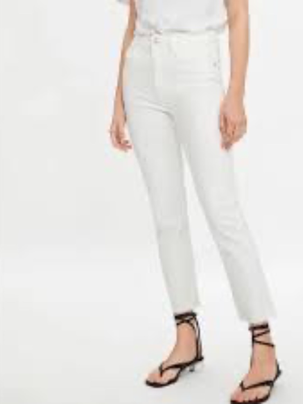 Zara Women's Crisp White Skinny Jeans Sz 26